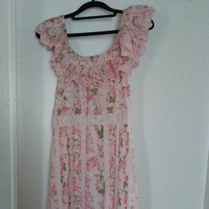 Loveshackfancy Niko dress (Pink Painted Fence)